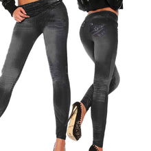 Women  Classic Stretchy Slim Leggings Sexy imitation Jean Skinny Jeggings Skinny Pants