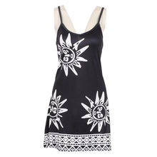 Women Sunflower Print Dress Floral Ethnic Casual Dresses Boho Sunflower Animal Dress