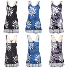 Women Sunflower Print Dress Floral Ethnic Casual Dresses Boho Sunflower Animal Dress