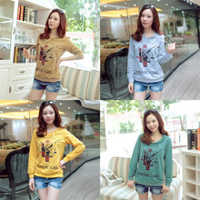 Women's Hoodie Clothing Pullover Jumper Clock Print Tops Shirt Blouse Sweatshirt