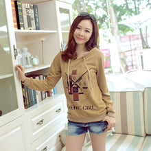 Women's Hoodie Clothing Pullover Jumper Clock Print Tops Shirt Blouse Sweatshirt