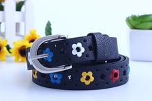 for prety girl gift  hollow butterfly flowers children lace belt boys and girls Brand PU leather belts women waistband