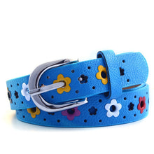 for prety girl gift  hollow butterfly flowers children lace belt boys and girls Brand PU leather belts women waistband