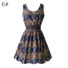 21 Colors  Sexy Women's Tank Chiffon Beach Dress Sleeveless Floral Mini Dresses