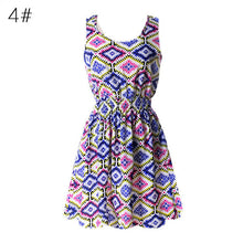21 Colors  Sexy Women's Tank Chiffon Beach Dress Sleeveless Floral Mini Dresses