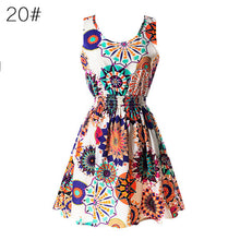 21 Colors  Sexy Women's Tank Chiffon Beach Dress Sleeveless Floral Mini Dresses