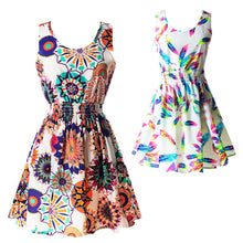 21 Colors  Sexy Women's Tank Chiffon Beach Dress Sleeveless Floral Mini Dresses