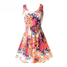 21 Colors  Sexy Women's Tank Chiffon Beach Dress Sleeveless Floral Mini Dresses