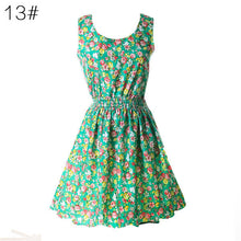 21 Colors  Sexy Women's Tank Chiffon Beach Dress Sleeveless Floral Mini Dresses