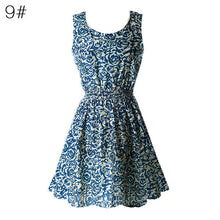 21 Colors  Sexy Women's Tank Chiffon Beach Dress Sleeveless Floral Mini Dresses