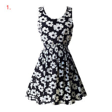 21 Colors  Sexy Women's Tank Chiffon Beach Dress Sleeveless Floral Mini Dresses