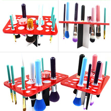 26 Round Holes Air Dry Organizing Cosmetics Makeup Brushes Tower Tree Rack Holder Make Up Tools Kit