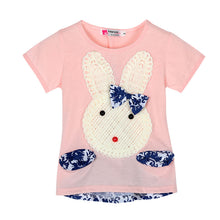 2pcs Baby Kids Girls Clothes Set Top and Short Pants Suits Cute Rabbit Cartoon Knitting Children's Clothing Set