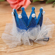 2pcs Cute Baby Kids Girls Princess Crown Hair Band Headband Birds Hair Wear Hair Clips Ribbon Headdress 5 Colors