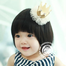 2pcs Cute Baby Kids Girls Princess Crown Hair Band Headband Birds Hair Wear Hair Clips Ribbon Headdress 5 Colors