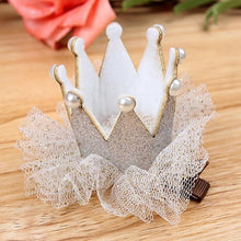 2pcs Cute Baby Kids Girls Princess Crown Hair Band Headband Birds Hair Wear Hair Clips Ribbon Headdress 5 Colors