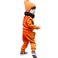 2pcs Kids Girl Boy Smile Face Tracksuit Jumper Sweatshirt Sets Clothing 2-6Y Children