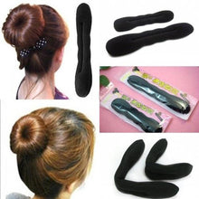 2pcs Womens Magic Accessory Hair Styling Tool Hairstyle Sponge Braider Holder Clip Bun Hair Twist Curler