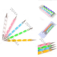 5 Pieces Nail Art Decorations Dotting Pens Tools Set Professional Painting Pen for False Nail Tips UV Nail Gel Polish