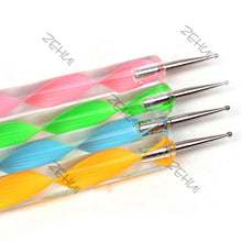 5 Pieces Nail Art Decorations Dotting Pens Tools Set Professional Painting Pen for False Nail Tips UV Nail Gel Polish