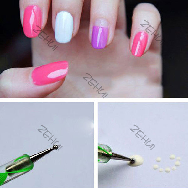 5 Pieces Nail Art Decorations Dotting Pens Tools Set Professional Painting Pen for False Nail Tips UV Nail Gel Polish