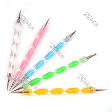 5 Pieces Nail Art Decorations Dotting Pens Tools Set Professional Painting Pen for False Nail Tips UV Nail Gel Polish