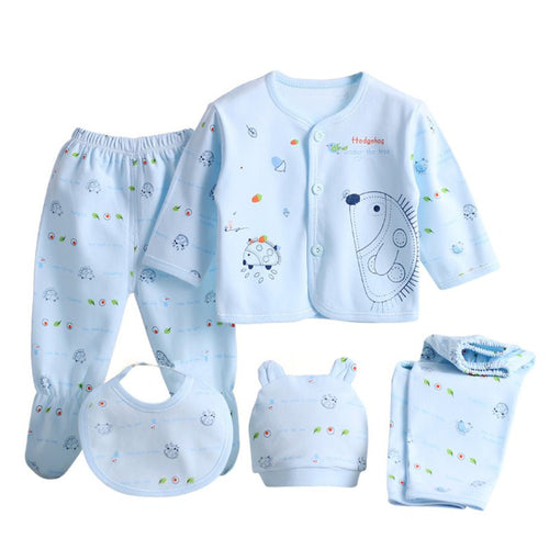 5 Pieces/set born Baby Clothing Set Brand Baby Boy/Girl Clothes  Cotton Cartoon Underwear 0-3M