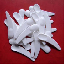 50pcs Mini Cosmetic Spatula Scoop Disposable Mask White Plastic Spoon Makeup Maquillage Tools