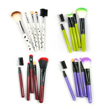 5pcs Makeup Blush Eyeshadow Leopard Brushes Lipstic Cosmetic Make Up Brush Set Tool