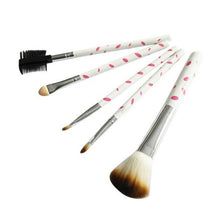 5pcs Makeup Blush Eyeshadow Leopard Brushes Lipstic Cosmetic Make Up Brush Set Tool