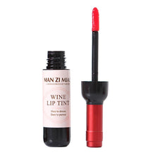 6 Colors Red Wine Bottle Stained Matte Lip Gloss Tint Liquid Lipstick Easy to Wear Non-stick Lipgloss