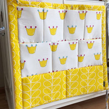 60*50cm MuslinTree Animal Printed Baby Cot Bed Hanging Storage Bag Crib Organizer Toy Diaper Pocket for Crib Bedding Set