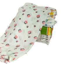 120x120cm Muslin Baby Cartoon Cute Swaddling Blanket born Infant Cotton Warm Swaddle Towel