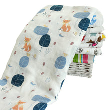 120x120cm Muslin Baby Cartoon Cute Swaddling Blanket born Infant Cotton Warm Swaddle Towel