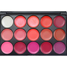 15 Colors Lip Gloss Lipstick Palette Cosmetic Makeup Kit Set With Lip Brush Includes Matte Shimmer Lip Colors Lipstick