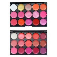 15 Colors Lip Gloss Lipstick Palette Cosmetic Makeup Kit Set With Lip Brush Includes Matte Shimmer Lip Colors Lipstick