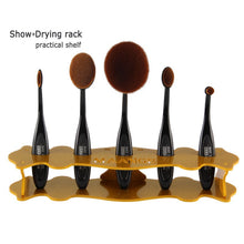 Cosmetic Makeup Brush Display Holder For 5pcs Toothbrush Foundation Brush Shelf