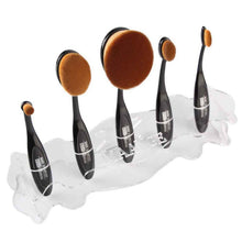 Cosmetic Makeup Brush Display Holder For 5pcs Toothbrush Foundation Brush Shelf