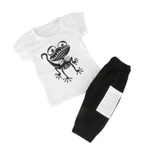 2pcs Baby Clothes Toddler Kids Boys Girls Frog Pattern T-shirt Tops+Shorts Pants Children Outfits Clothing Sets