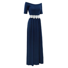 Women Maxi Dress Half Sleeve Off Shoulder Boho Long Dress Elegant Ladies Casual Party Dresses Vestidos