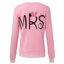 Casual Long Sleeve Tops Mr Mrs Printed Pullover Hoodies Couples Lovers Sweatshirt Men Women Plus