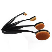 4pcs /2pcs Pro Oval Foundation Cosmetic Makeup Tools Face Powder Foundation Eye Shadow Blusher Toothbrush Shape Brushes