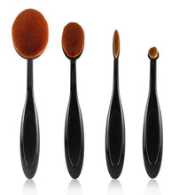 4pcs /2pcs Pro Oval Foundation Cosmetic Makeup Tools Face Powder Foundation Eye Shadow Blusher Toothbrush Shape Brushes