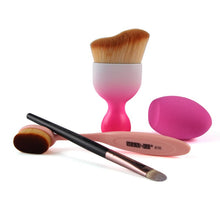 4pcs MAANGE Contour Foundation Brush Kit Makeup Brushes Cosmetic S Shape Cream Powder Blush Makeup Brush Set