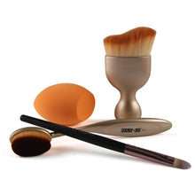 4pcs MAANGE Contour Foundation Brush Kit Makeup Brushes Cosmetic S Shape Cream Powder Blush Makeup Brush Set