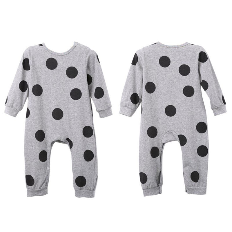 Kids Clothes Cotton Cute Toddler Baby Girls Boys Romper Polka Dot Jumpsuit Children Outfits