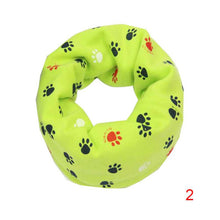 Baby Kids Child Cotton Scarf Little Feet Printing Boys Girls O Ring Scarf Children Collar Child Neck Scarves