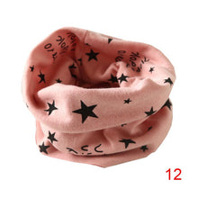 Boys Girls Collar Baby Heart Star Butterfly Scarf Cotton O Ring Neck Scarves Children Outdoor Ring Scarf