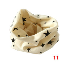 Boys Girls Collar Baby Heart Star Butterfly Scarf Cotton O Ring Neck Scarves Children Outdoor Ring Scarf