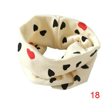 Boys Girls Collar Baby Heart Star Butterfly Scarf Cotton O Ring Neck Scarves Children Outdoor Ring Scarf